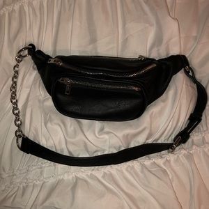 Brandy Melville Chain Leather Belt Bag